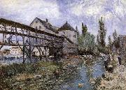 Alfred Sisley Provencher s Mill at Moret painting
